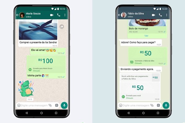 Whatsapp lança função de pagamento e transferência pelo app